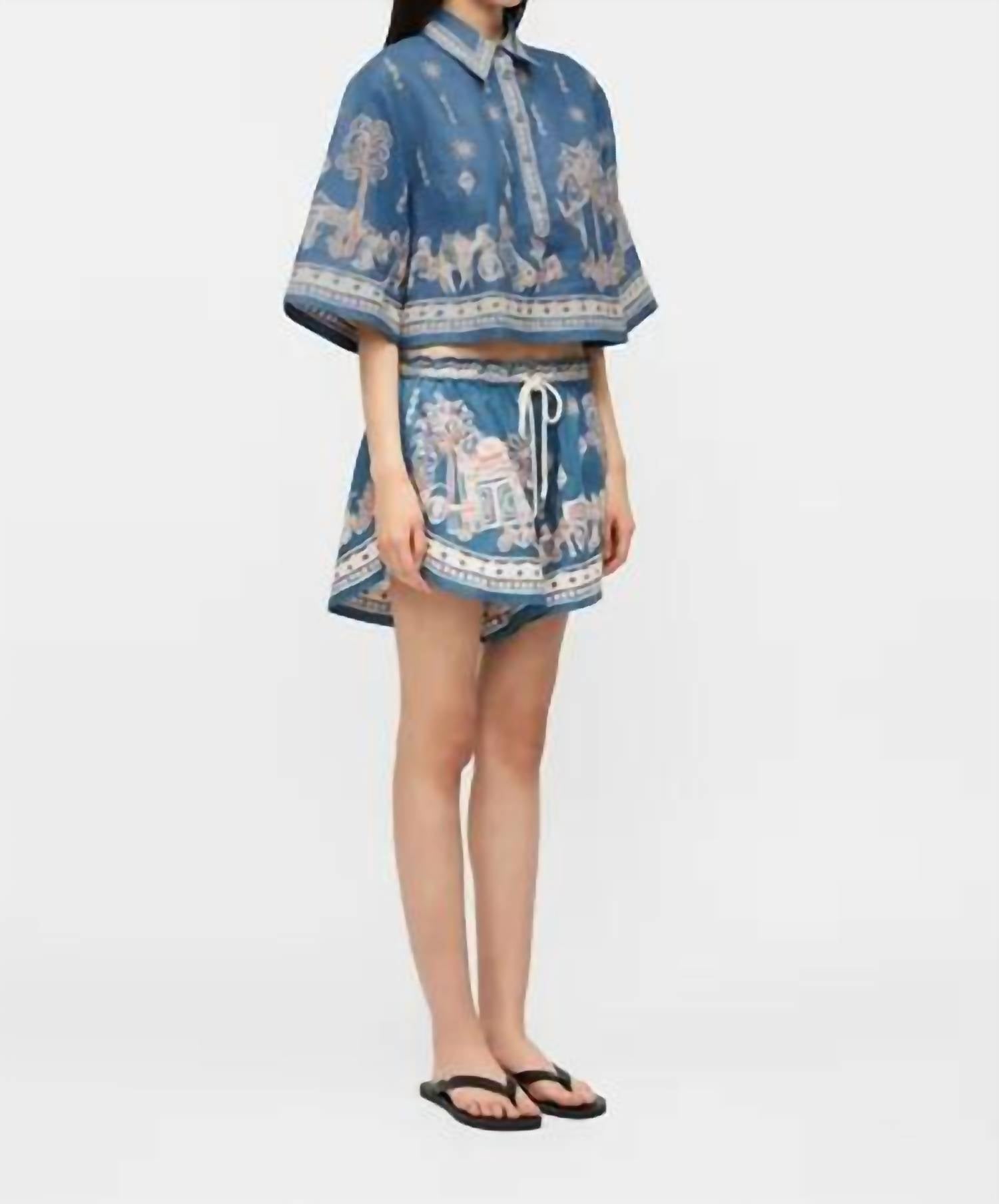 Alemais - Acacia Cropped Shirt