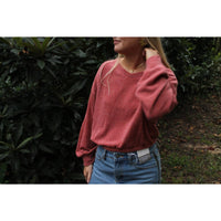 Lemon Tree Design - V-neck Pullover Sweater