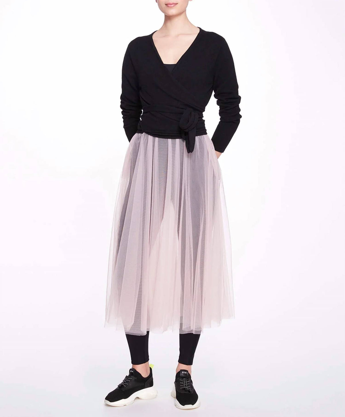 Marchesa Athleisure - Anne Wrap Sweater