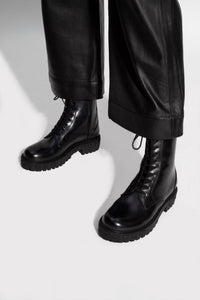 Salvatore Ferragamo - Women's Leather Combat Boots