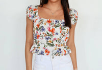 Olivaceous - Arden Peplum Top