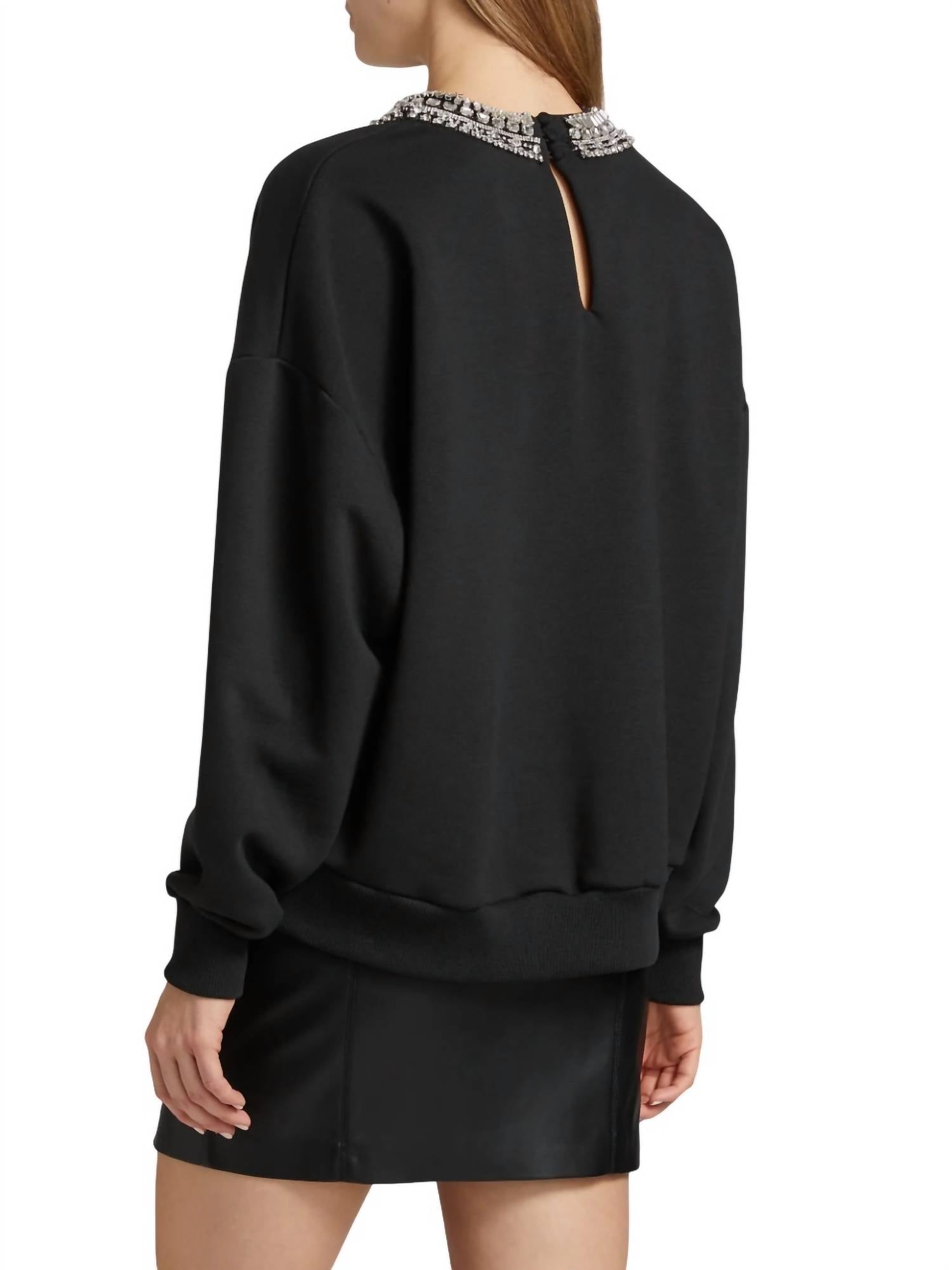 Cinq A Sept - Layered Necklace Brandy Pullover Sweater