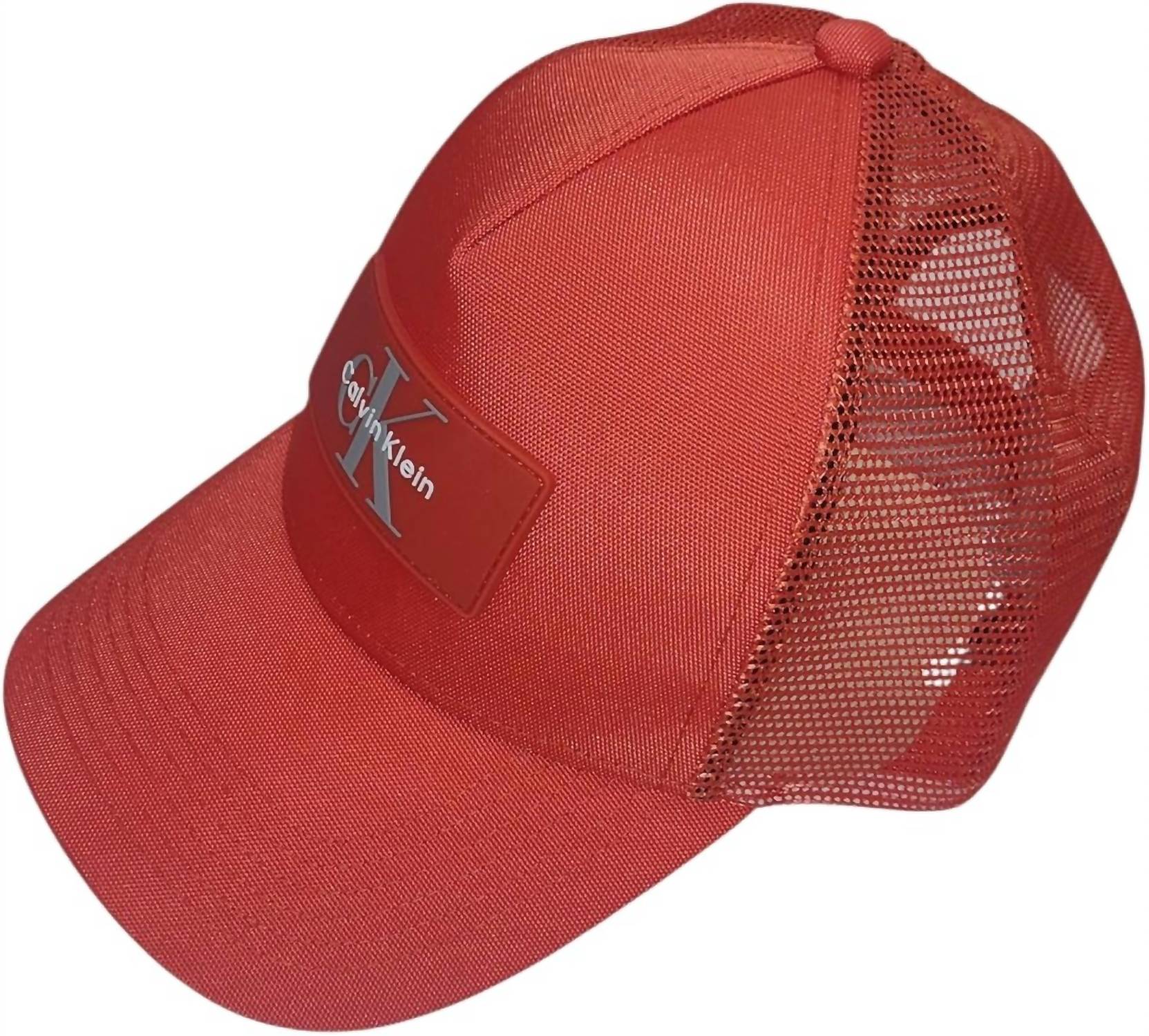 Calvin Klein - Men's Logo Sili Patch Ball Mesh Back Trucker Cap
