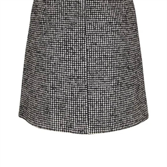 Lafayette 148 - Women's Houndstooth A-line Mini Skirt