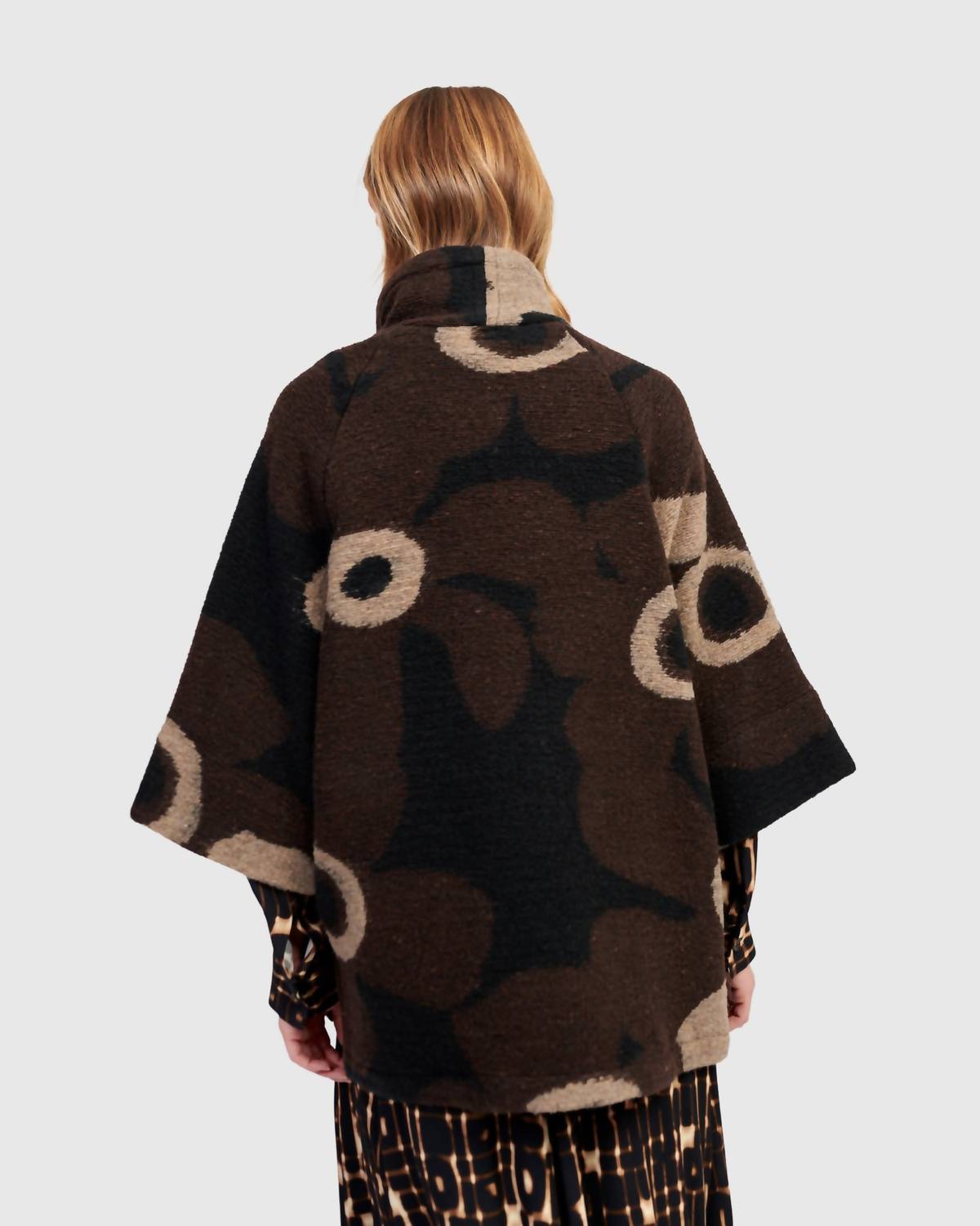 ALEMBIKA Cosmo Cozy Pullover Sweater in floral - women's sweater - detail view