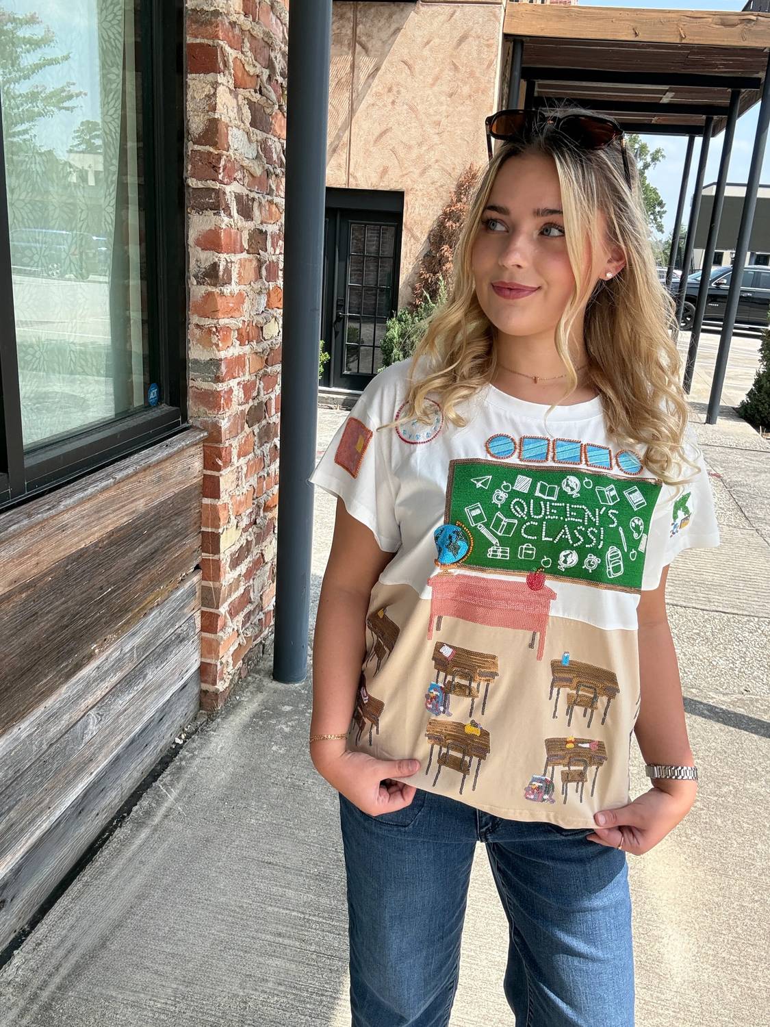Queen Of Sparkles - Classroom Scene Tee