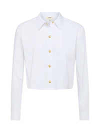 L'Agence - Cosette Crop Button Down Shirt
