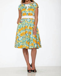 Orchid Bloom - Floral Swing Dress