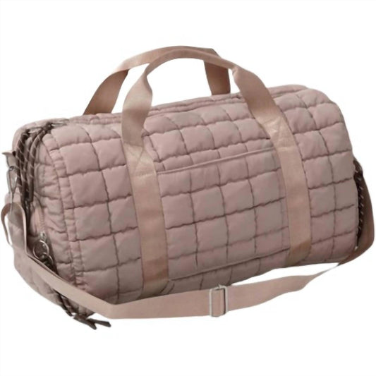 Muddy Carrots - Quilted Puffer Weekender Duffel Bag