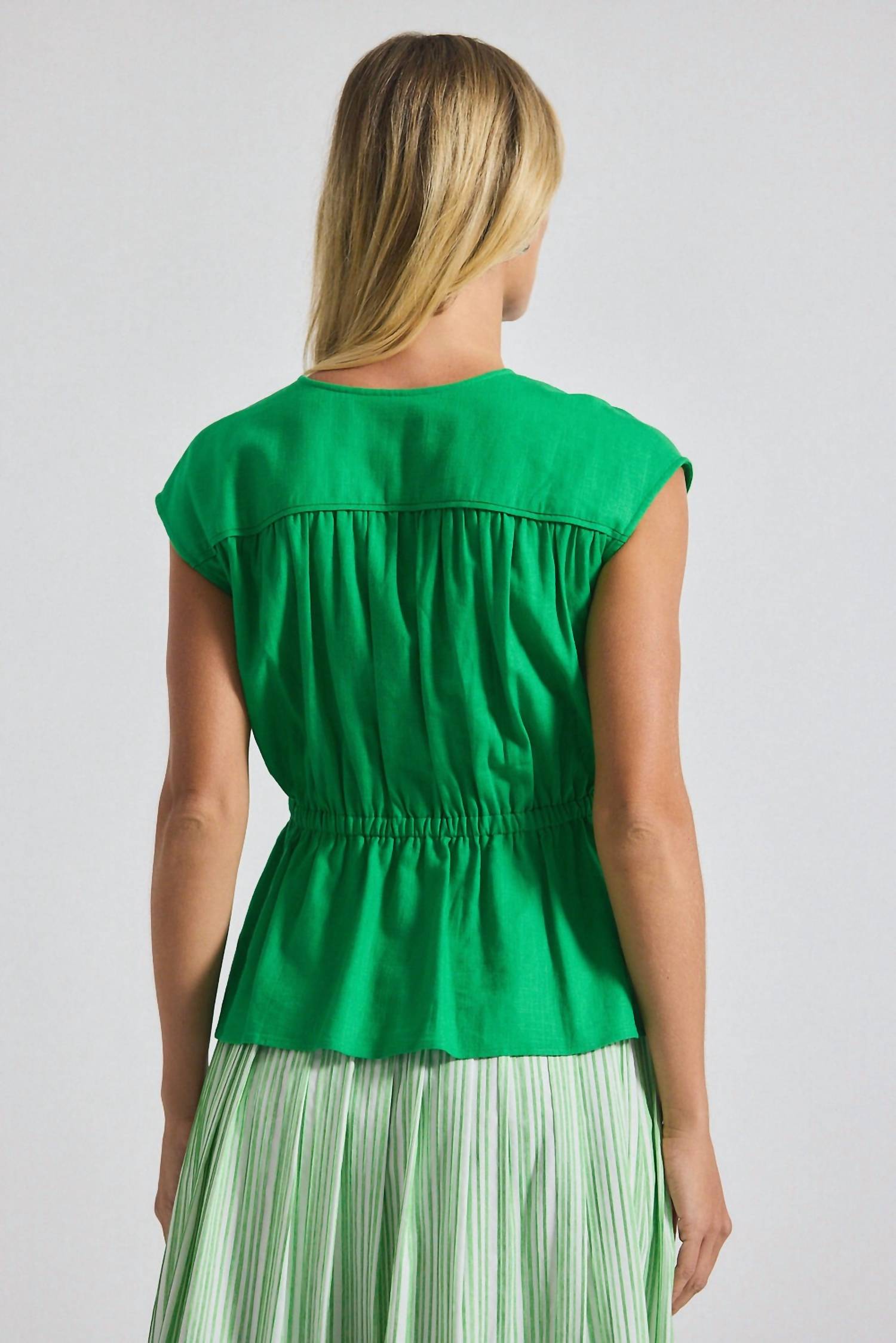 Derek Lam 10 Crosby - Caroline Tie Front Top