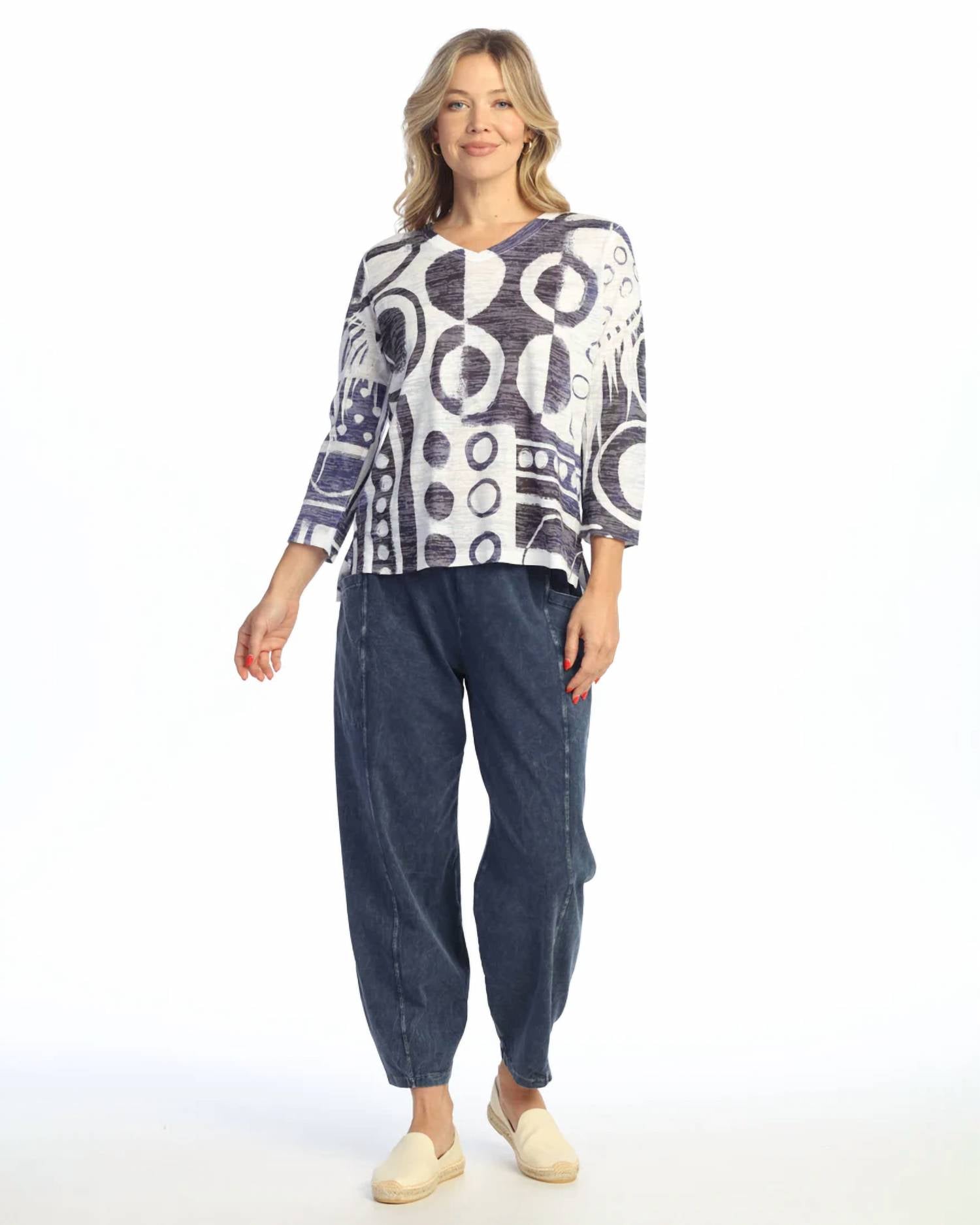 Jess & Jane - Dottie Burnout High Low Top