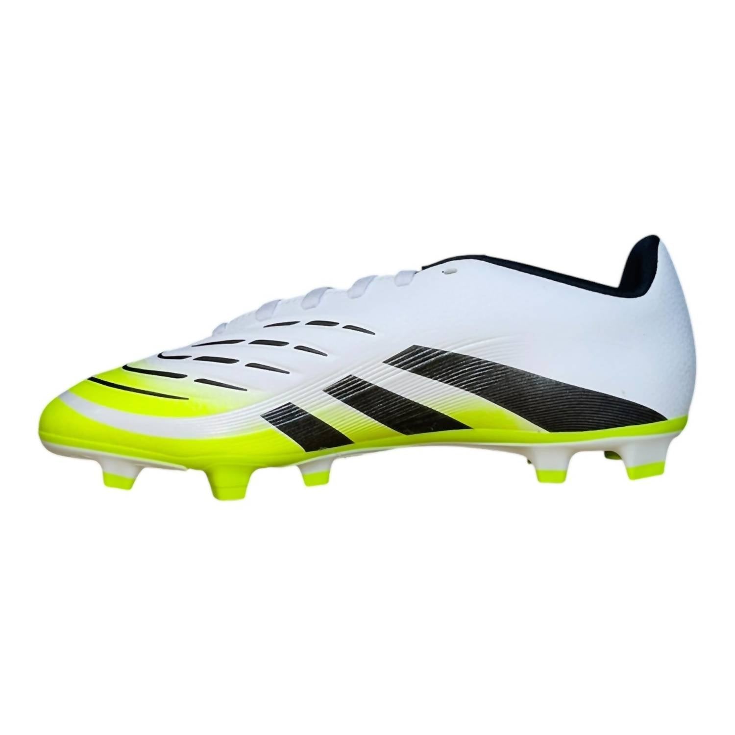 adidas Men's Predator Club Fg/mg Soccer Cleat Shoes in white black - men's shoe - detail view