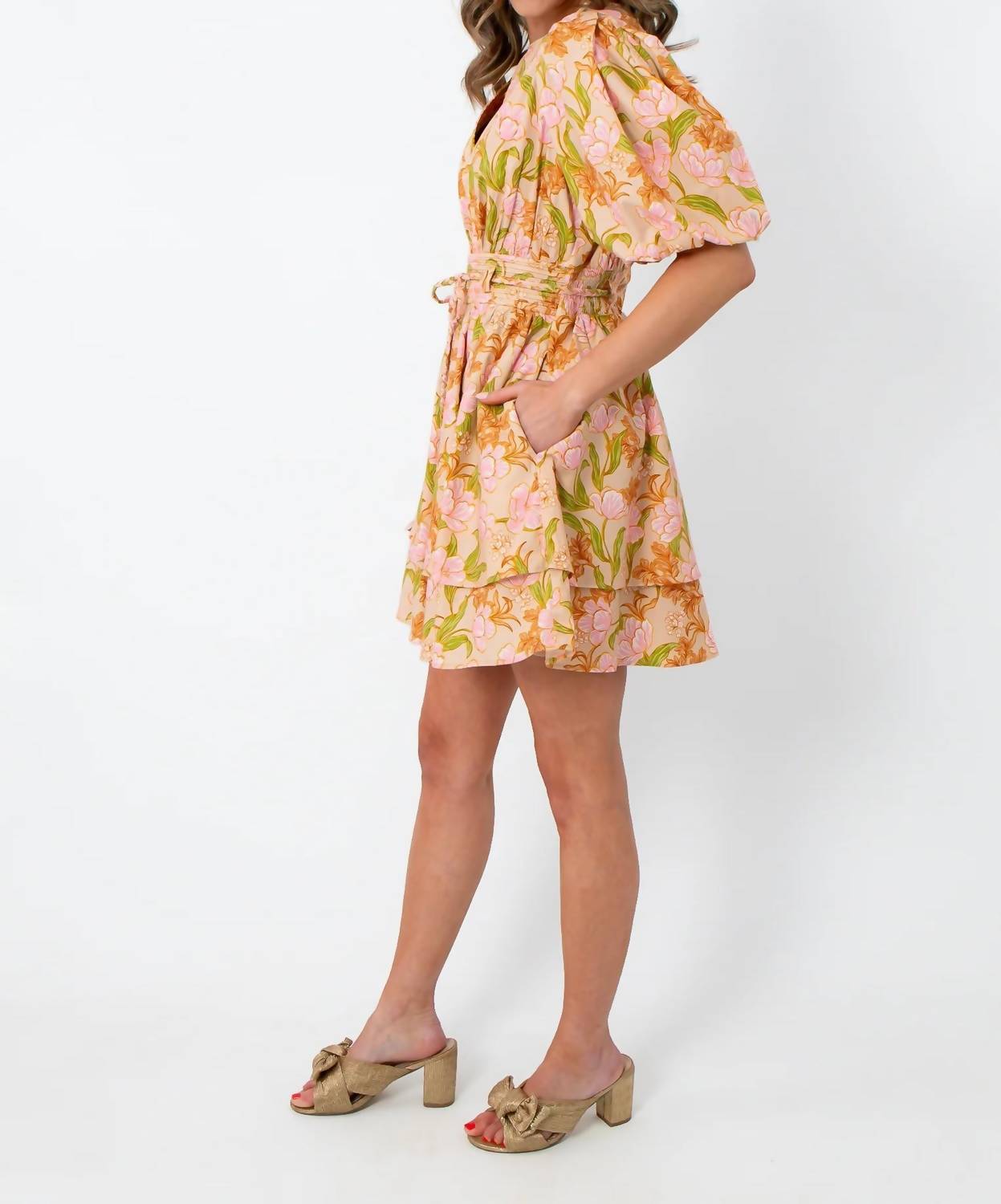 Strut & Bolt - Parisian Tulip Floral Mini Dress