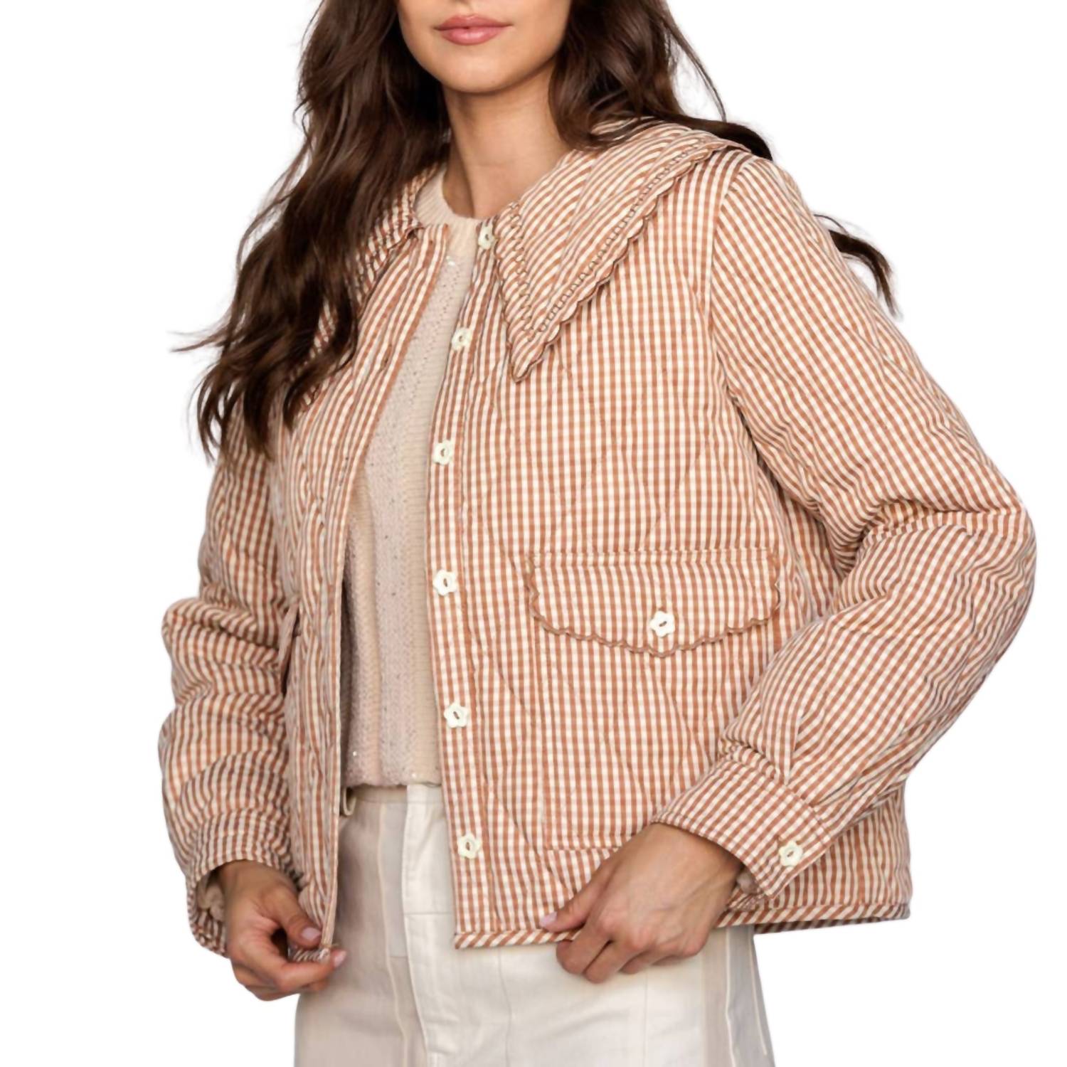Storia - Gingham Quilted Jacket