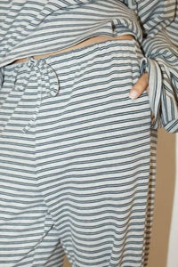 Bailey Rose - Dylan Stripe Knit Wide Leg Pants