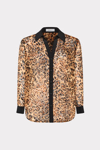 Milly - Quincy Burnout Jacquard Blouse