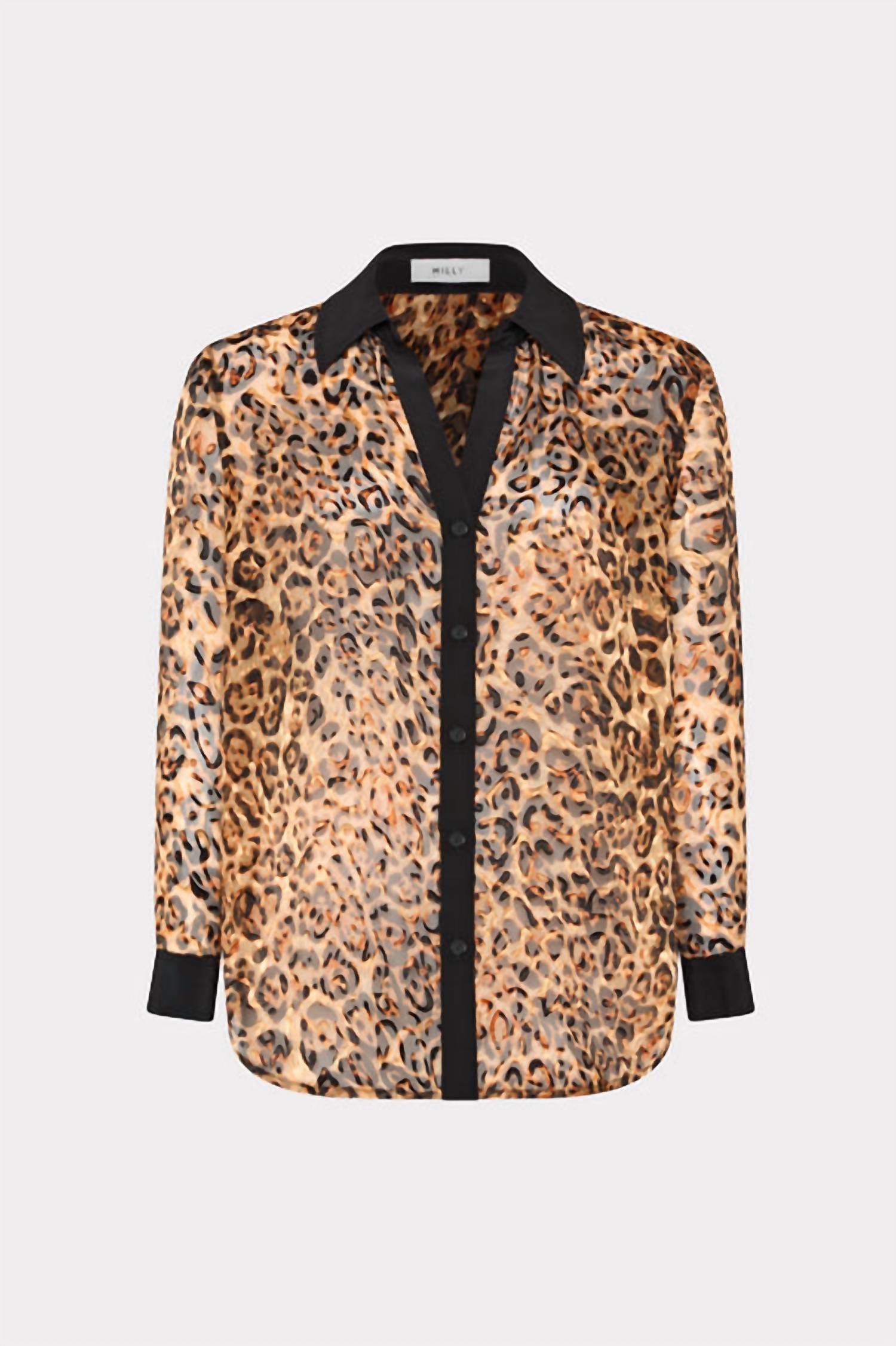 Milly - Quincy Burnout Jacquard Blouse