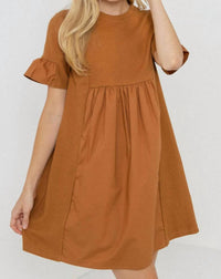 English Factory - Mixed Media Short-sleeve Mini Dress