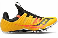 SAUCONY Men's Showdown 5 Spike Shoes in vizi gold vizi red - men's shoe