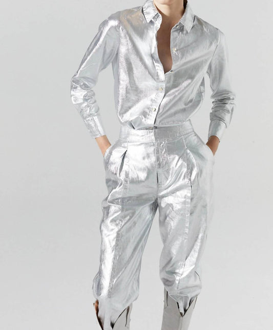 Lanhtropy - San Marino Metallic Linen Shirt