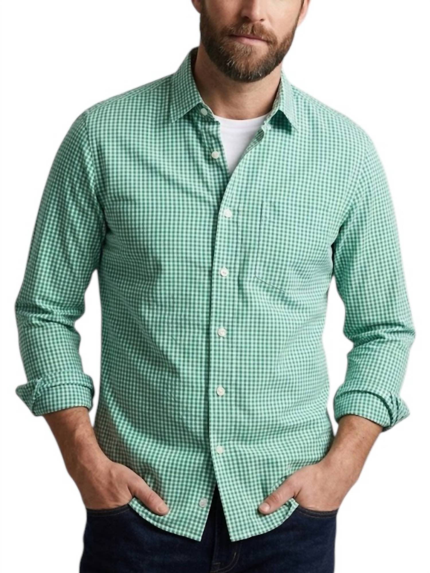 Relwen - Long Sleeve Gingham Neats Shirt