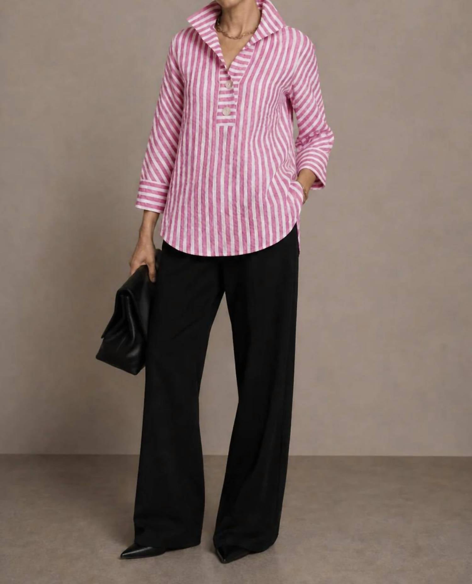 J'Envie/Eli - Heiress Stripe Blouse