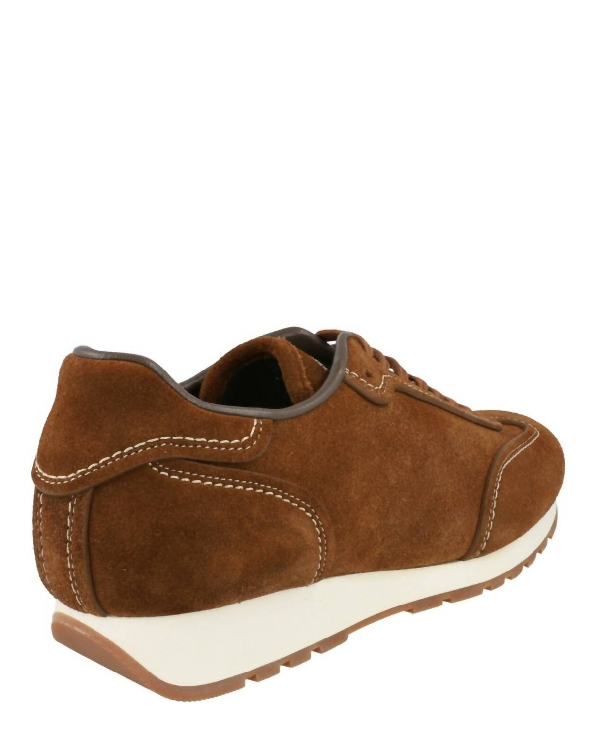 Brioni Men's Suede Running Sneakers in brown - men's sneaker - alternate view