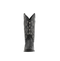 Ferrini Men's Caiman Crocodile-print Western Boots in black - men's boots - view 4