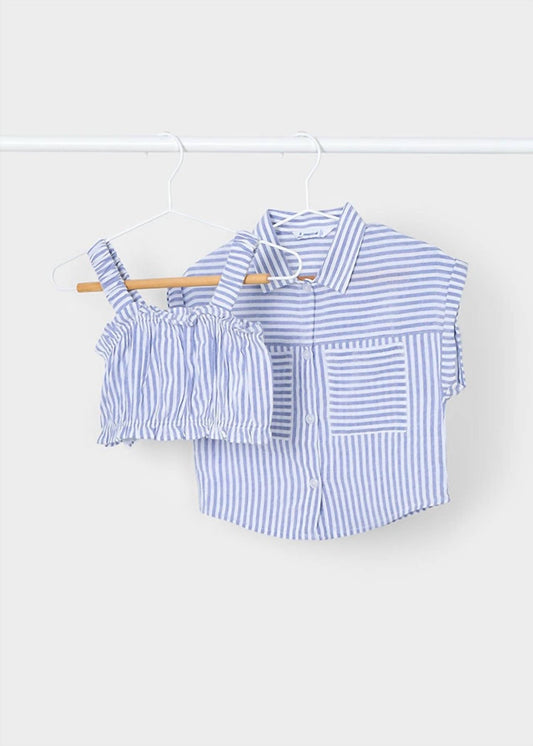 Mayoral - Stripes Bandeau Shirt Set