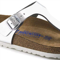 Birkenstock - Women's Gizeh Leather Soft Footbed Sandals