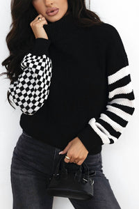 Aapparella - Checkmate Waffle Knit Sweater