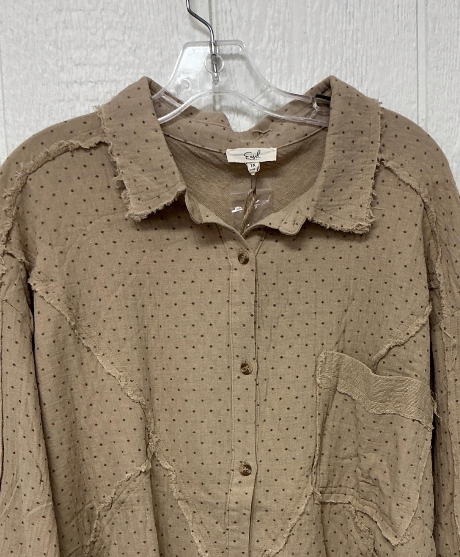 Easel - Women's Long Sleeve Gauze Top