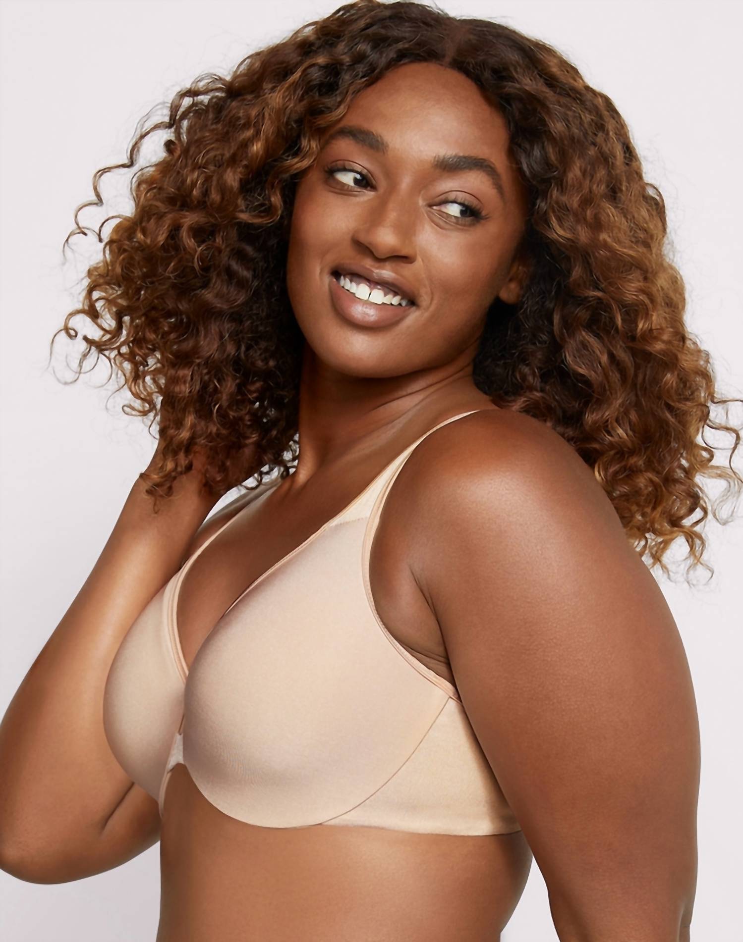 Bali - Lilyette Minimizer Plunge Into Comfort Keyhole Underwire Bra