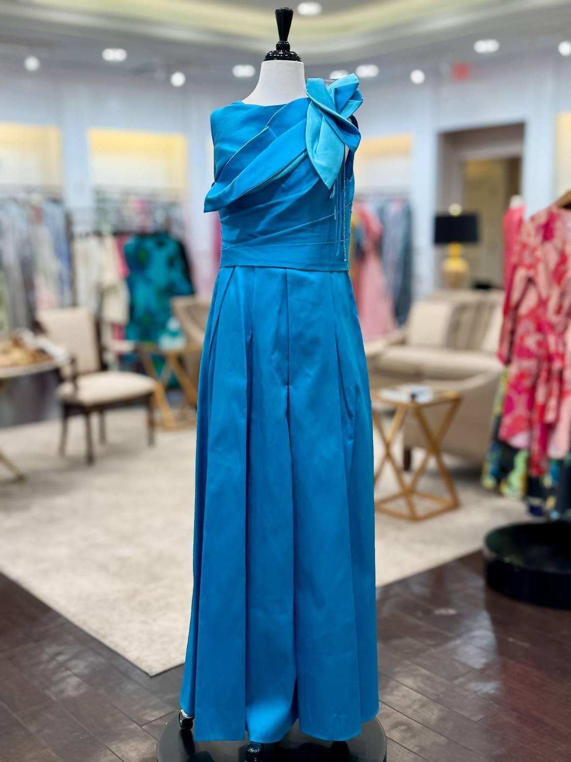 Talbot Runhof - Women's Flower Evening Ballgown