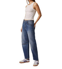 Edyson - Jack Barrel Slouchy Straight Leg Raw Hem Jeans