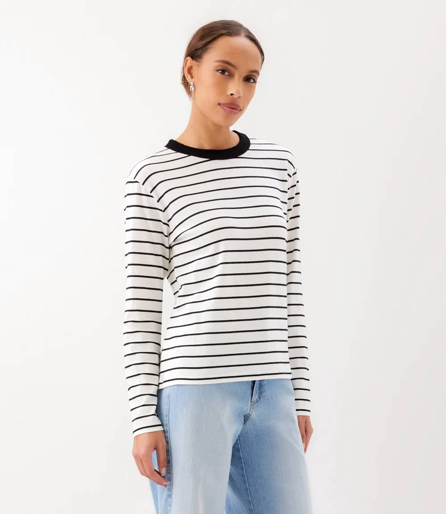 Karen Kane - Stripe Long Sleeve Top
