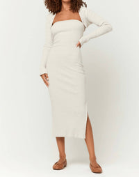 Project Social T - Allora Strapless Rib Midi Dress