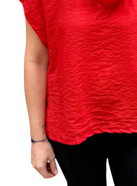 Cut Loose - Short Sleeve Cowl Neck Top