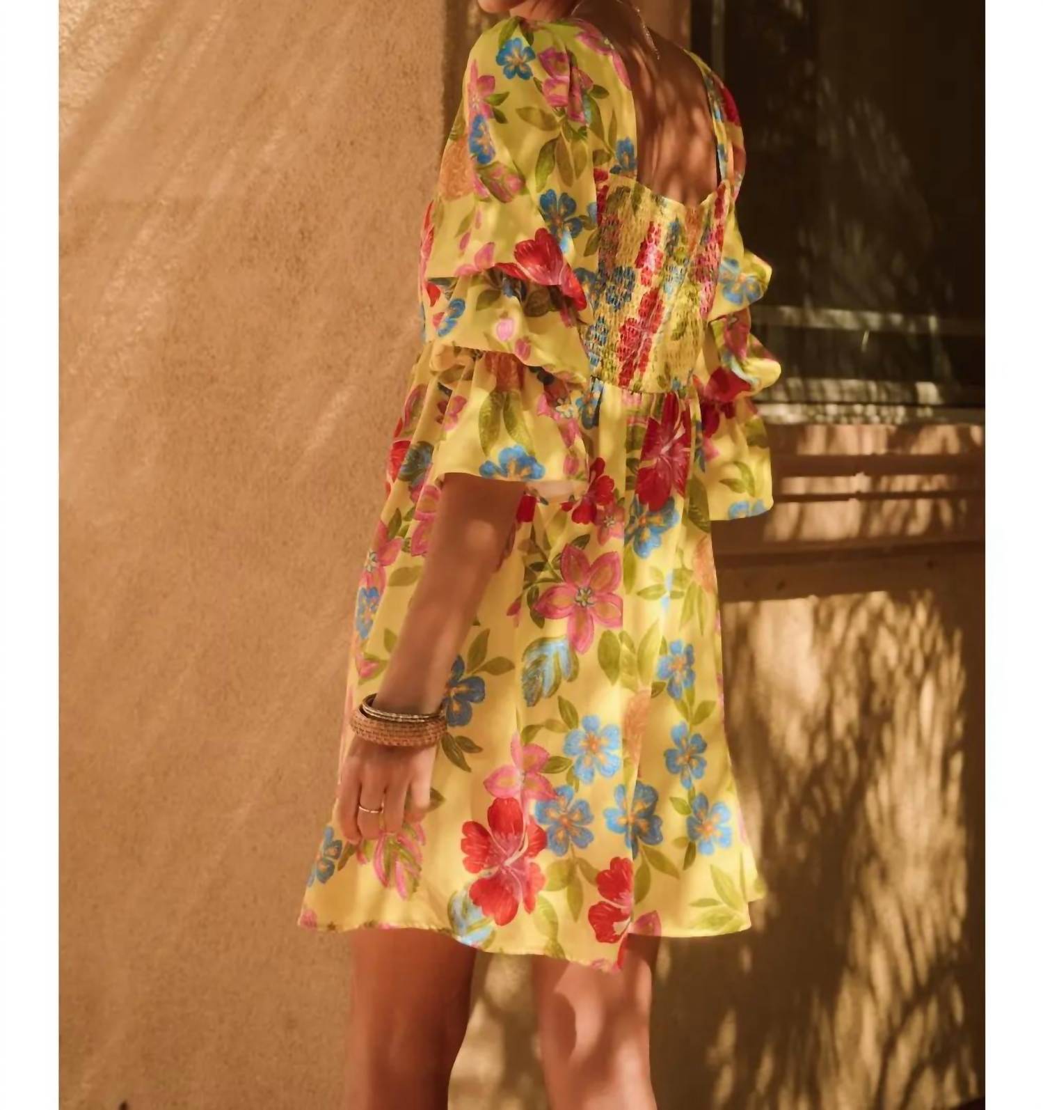 Fashionworks - Puffed Sleeve Mini Dress