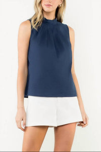 Thml - Lovely Mock Neck Sleeveless Top