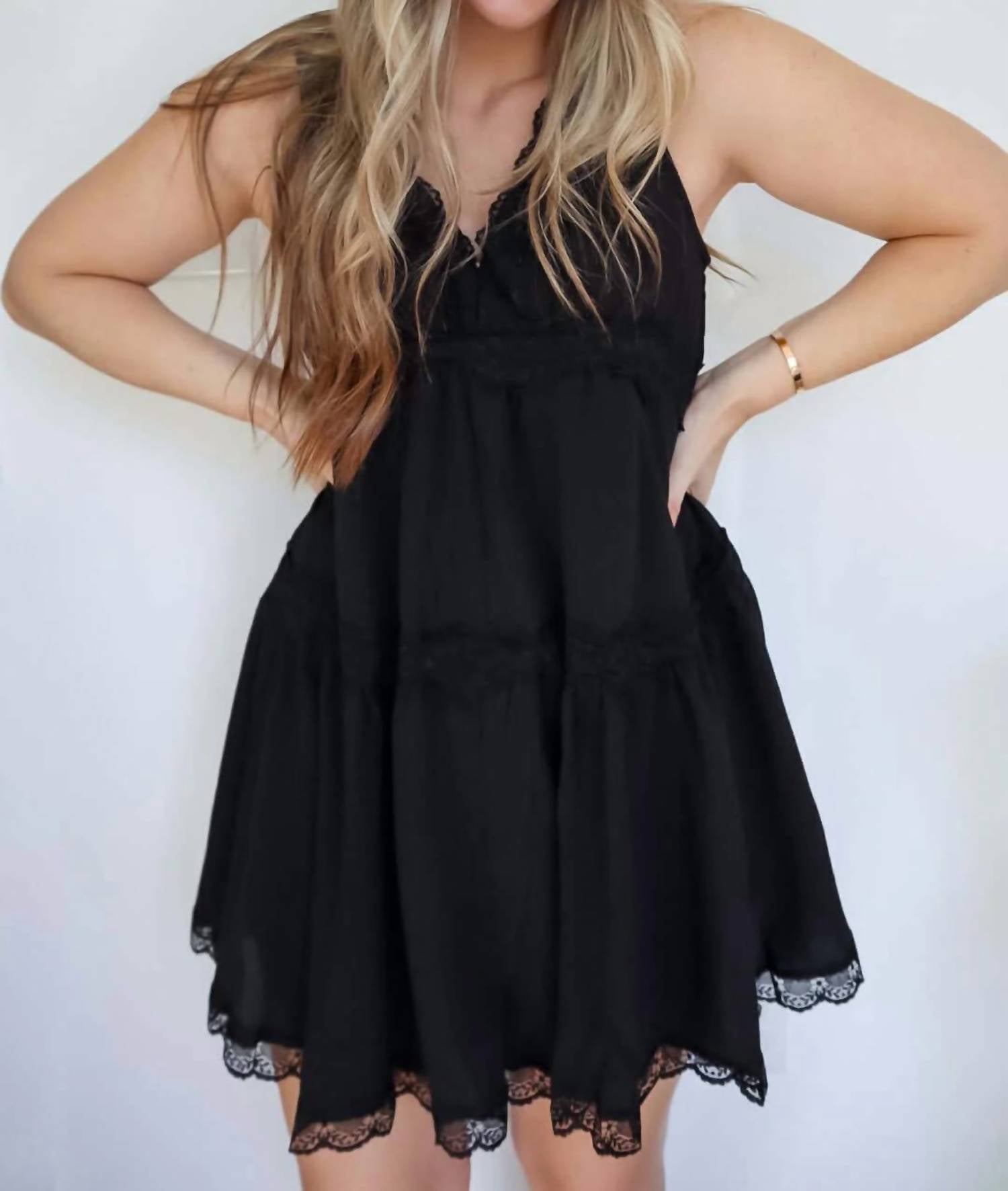 By Together - Rosemary Mini Dress With Lace Detail