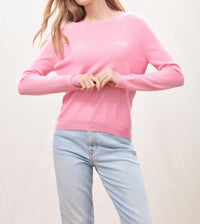 Jumper1234 Cashmere Naughty Crew Sweater in candy - women's sweater