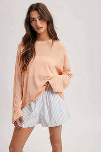 Wishlist - Lightweight Rolled Hem Sweater