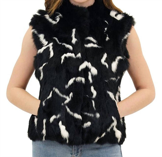 Helen Genuine Real Rabbit Fur Vest