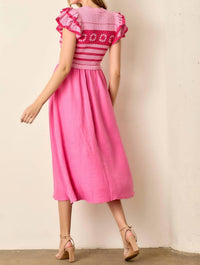 Polagram - CROCHET MIDI DRESS