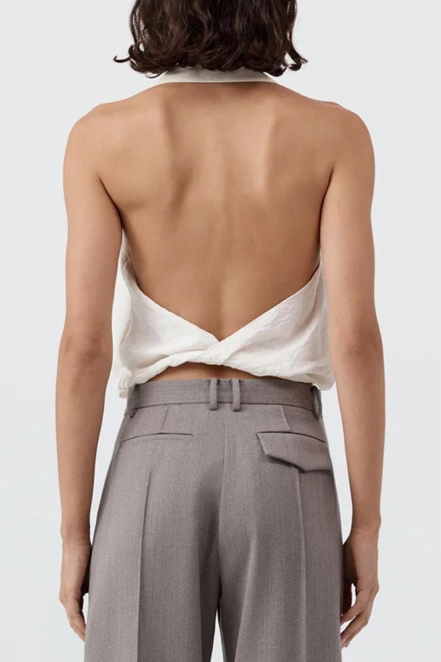 St. Agni - Cloud Twist Halter Top
