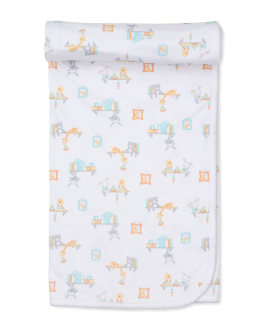 Kissy Kissy - Toy Shelf Treasures Pima Cotton Baby Blanket