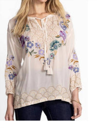 Johnny Was - MARGOT BLOUSE - ECRU