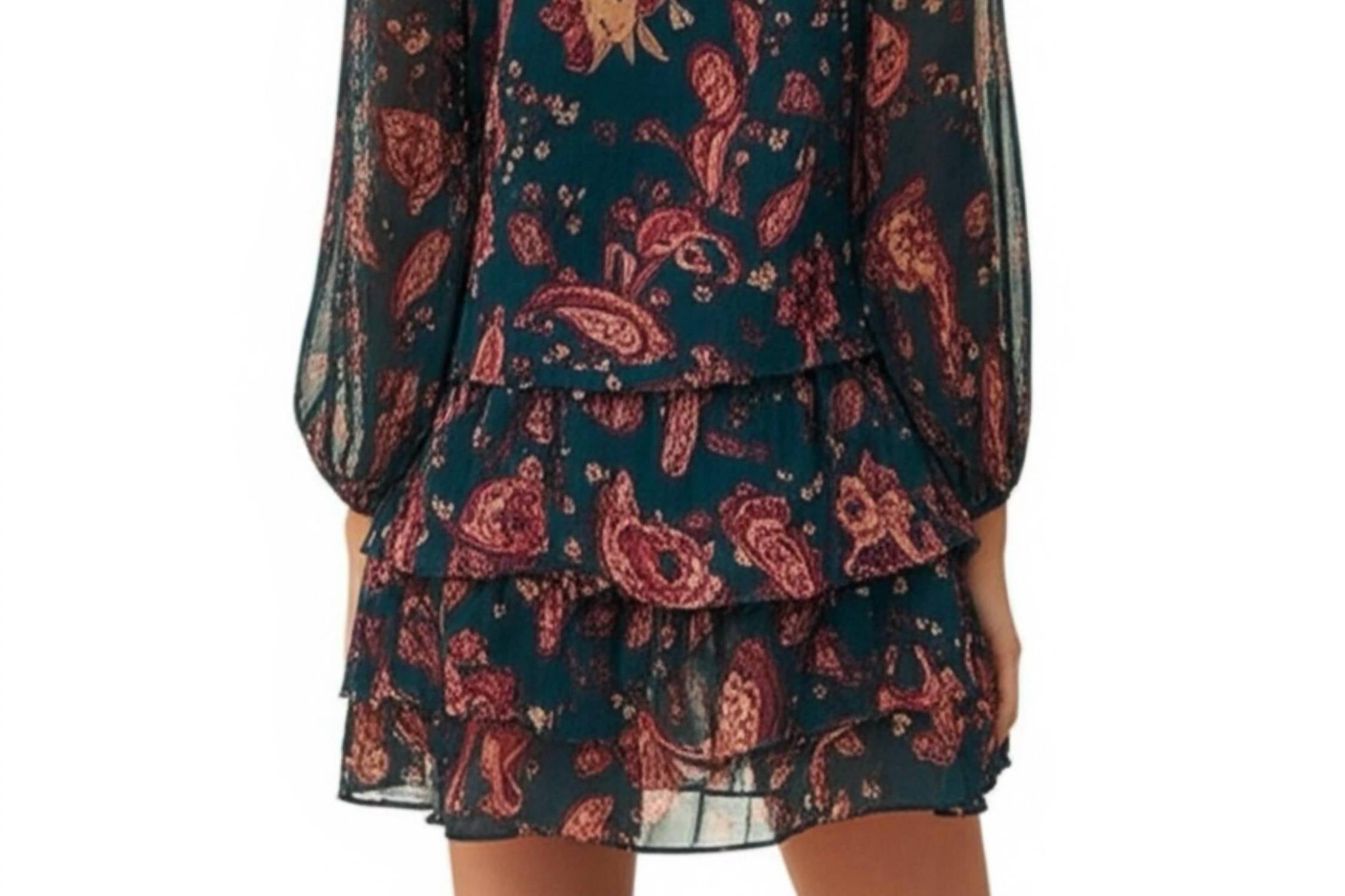 Band Of The Free - Mandy Floral Sheer Sleeve Dress
