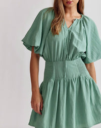 Entro - Puff Sleeve Mini Dress